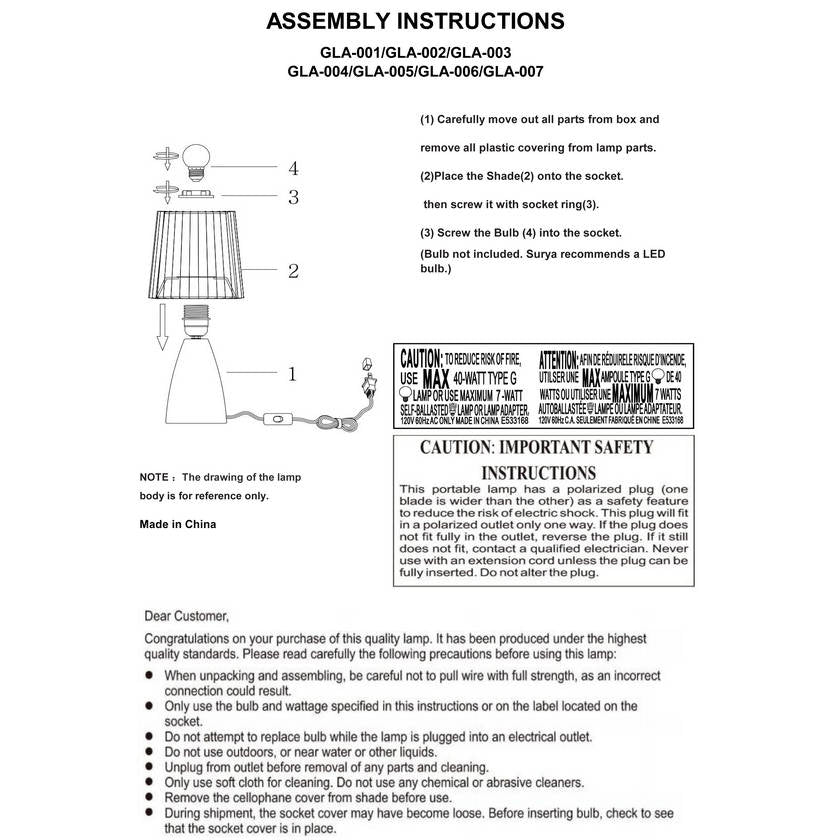Donte Modern Gray Table Lamp