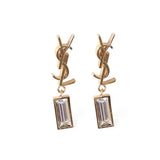 18K Saint Monogram Earrings