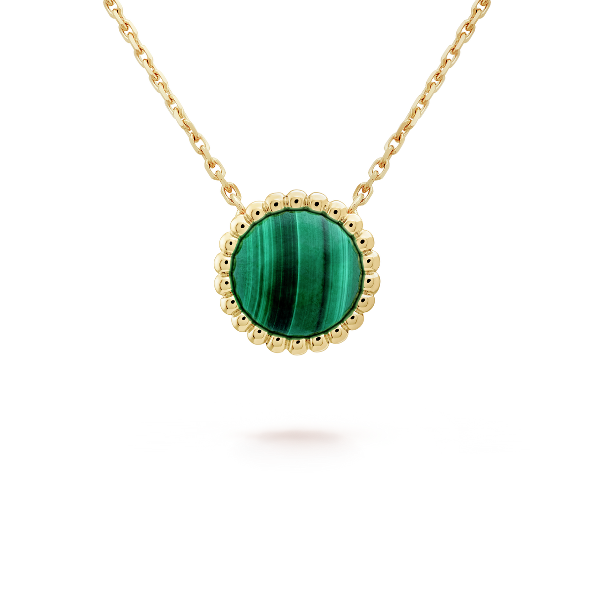 18K Van Cleef & Arpels Perlée couleurs Malachite Necklace