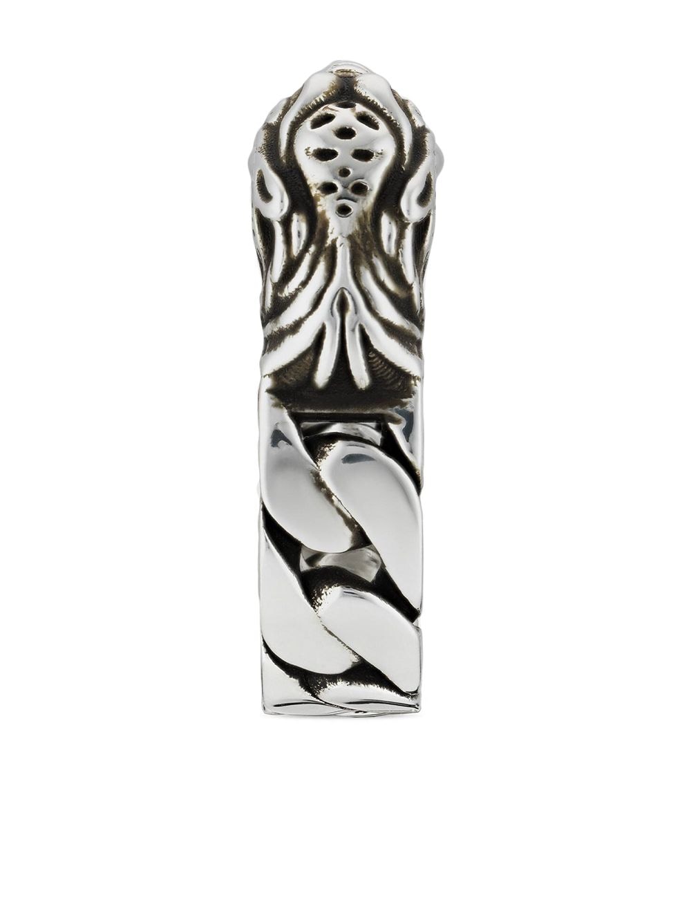 GG Tiger Head Chain Ring