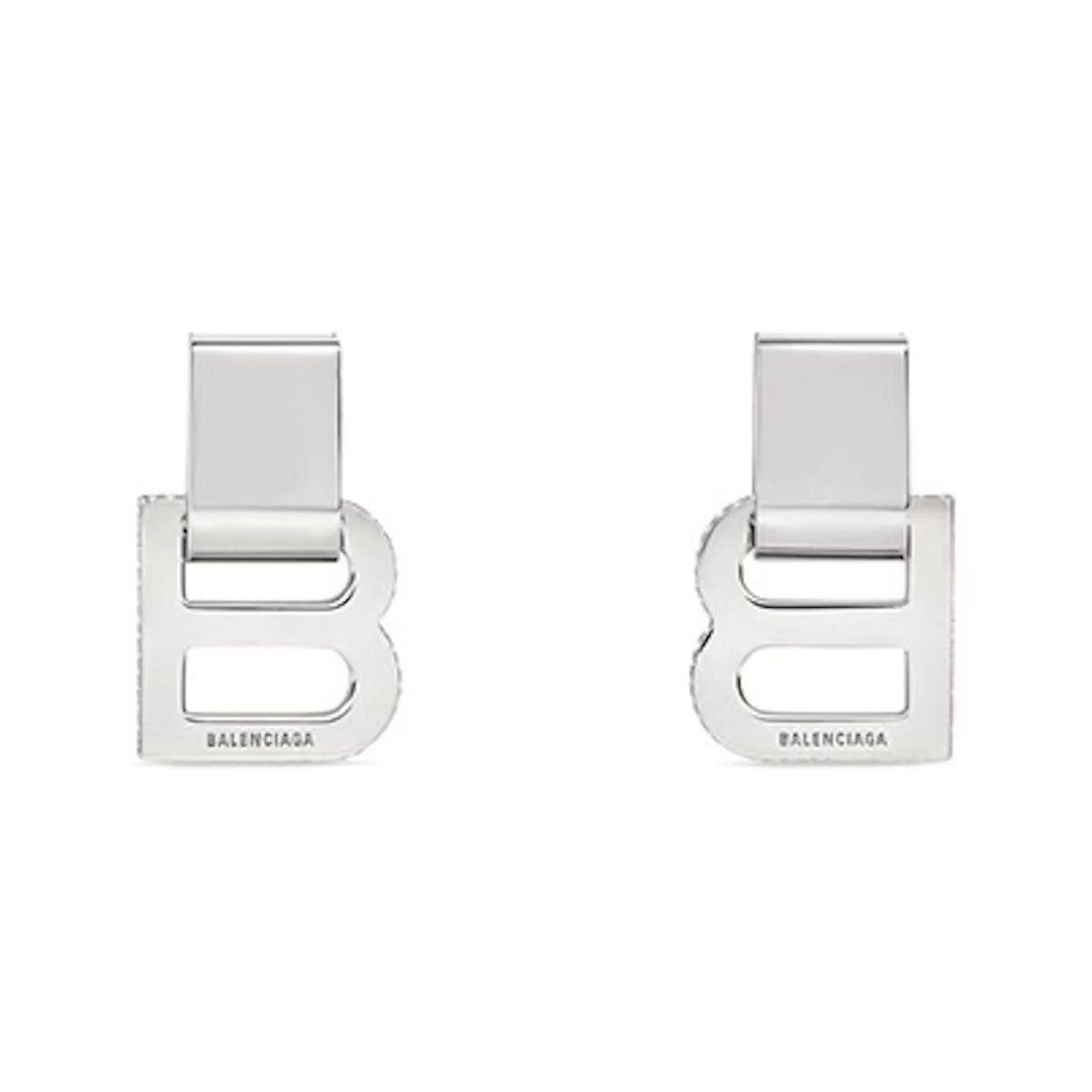 18K BB Hourglass Diamond Earrings