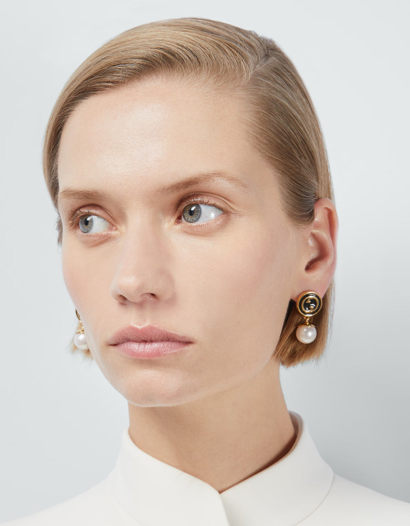18K GG Blondie Pendant Earrings
