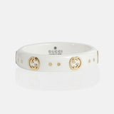 18K GG Icon White Zirconia Ring