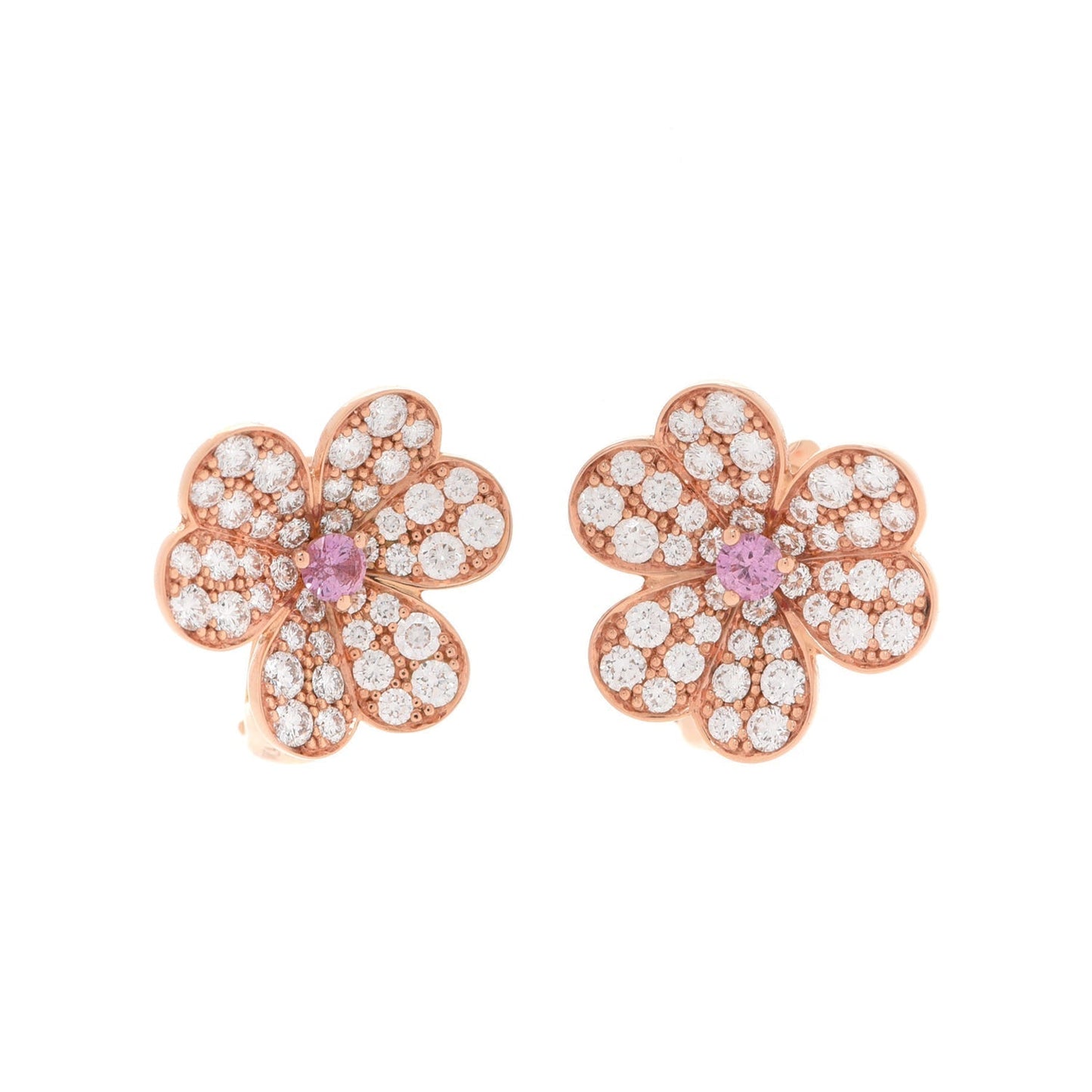 18K Frivole Pink Sapphire Earrings