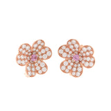 18K Frivole Pink Sapphire Earrings