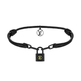 18K Louis Silver Lockit Titanium Bracelet