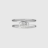 GG Interlocking G Thin Open Ring