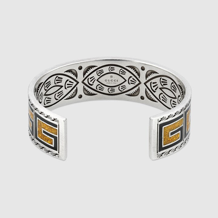 GG Cube Yellow Wide Bracelet