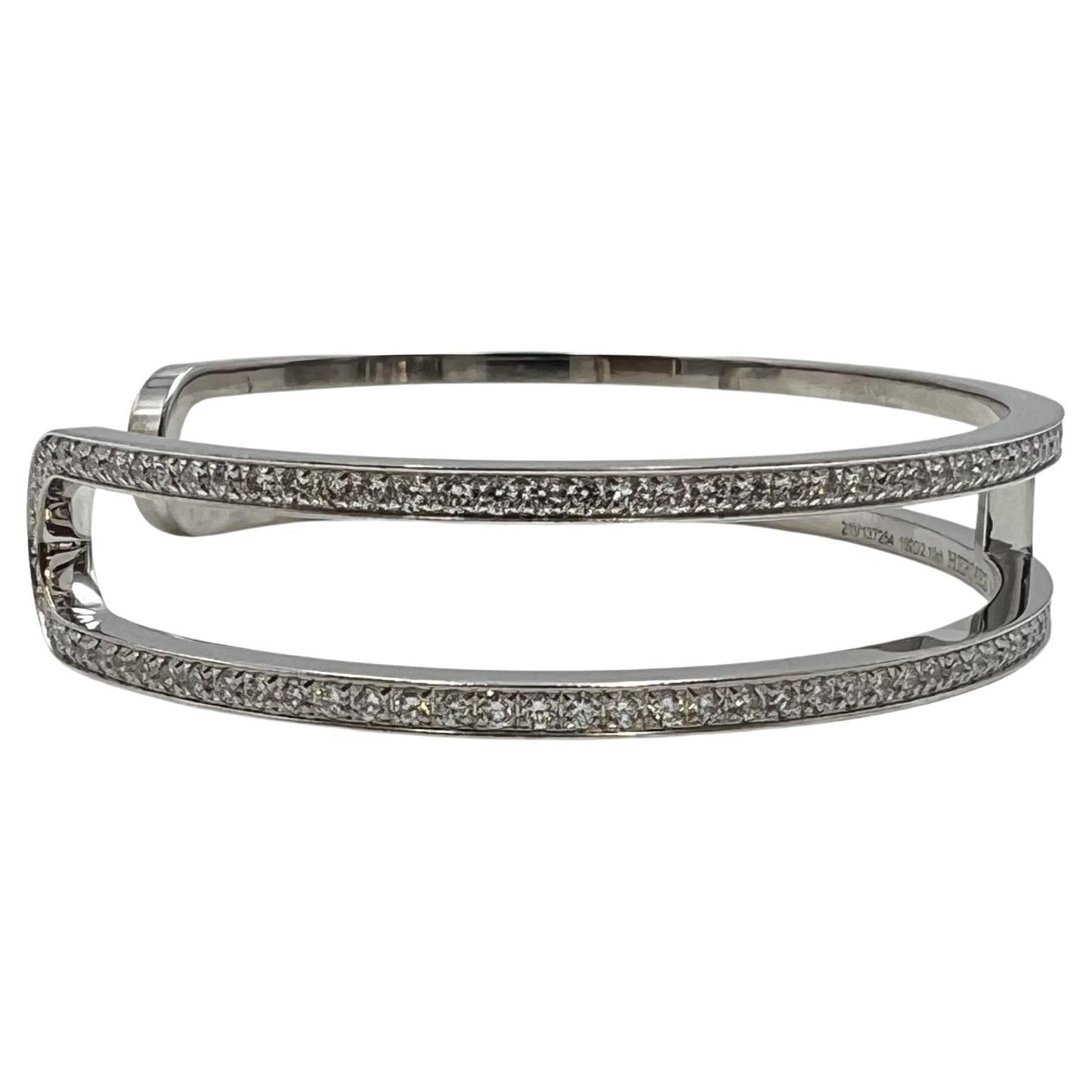 18K Ever Chain D?¡¥ancre Cuff Diamond H Bracelet