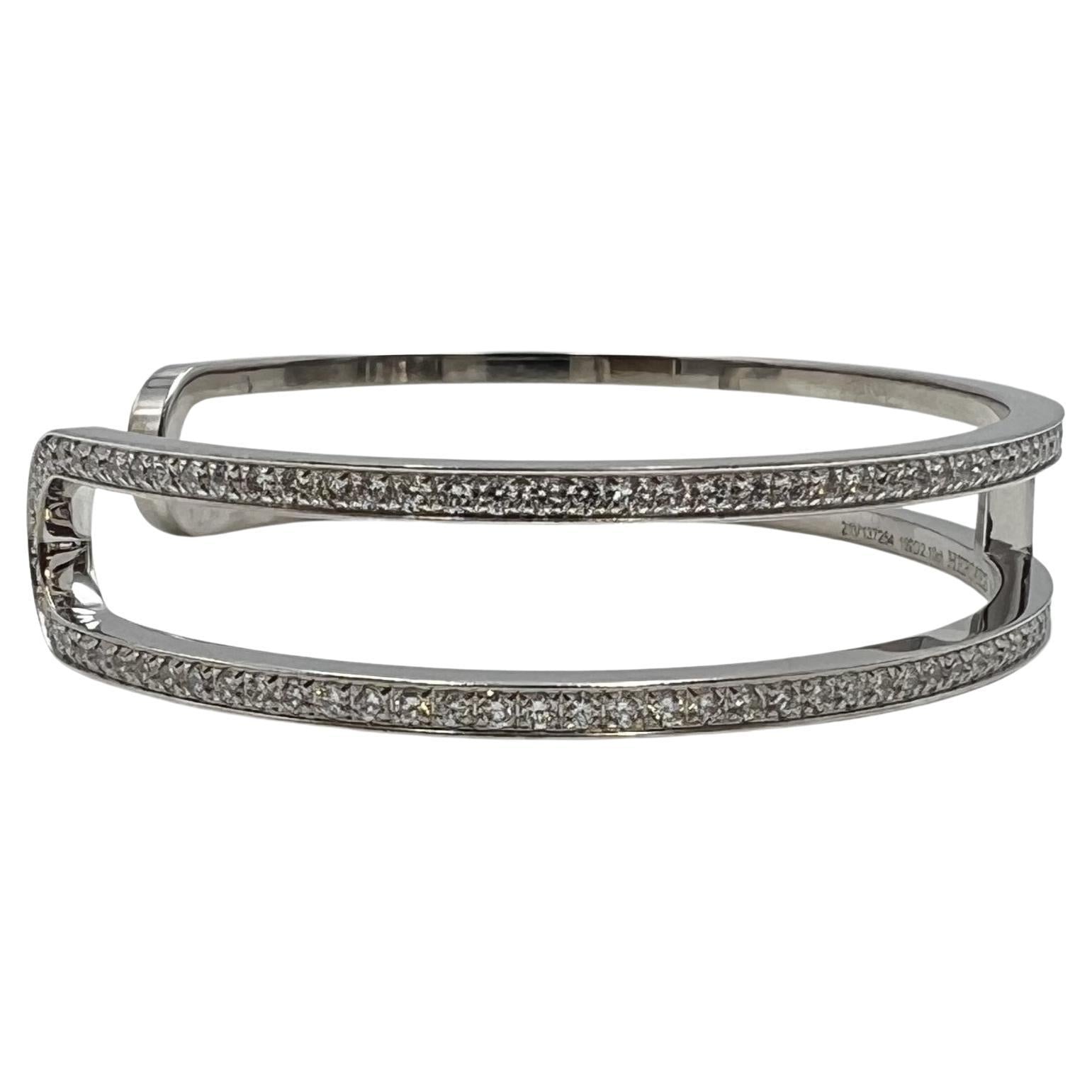 18K Ever Chain D?¡¥ancre Cuff Diamond H Bracelet