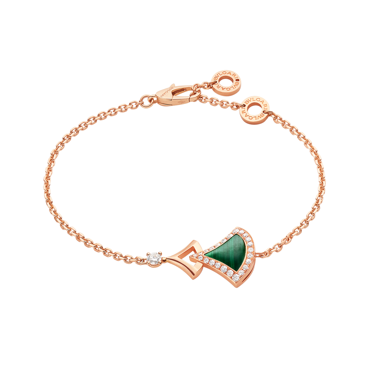 18K Bvlgari Divas' Dream Malachite Bracelet