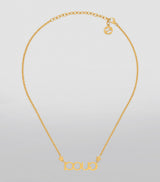 18K GG Embellished Script Letter Necklace