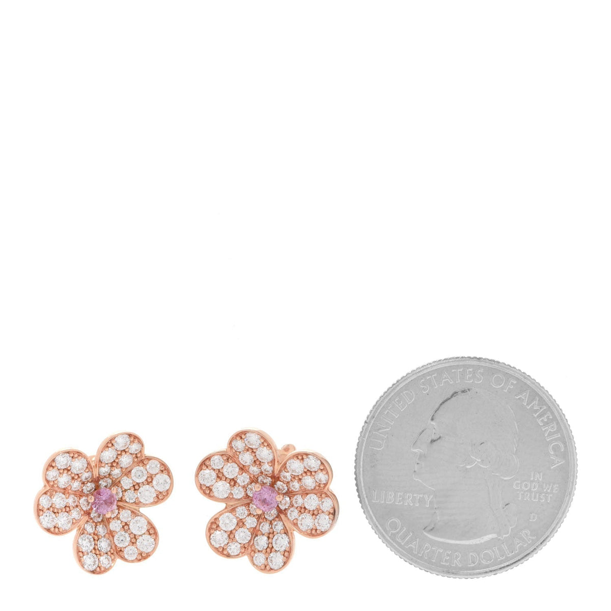 18K Frivole Pink Sapphire Earrings