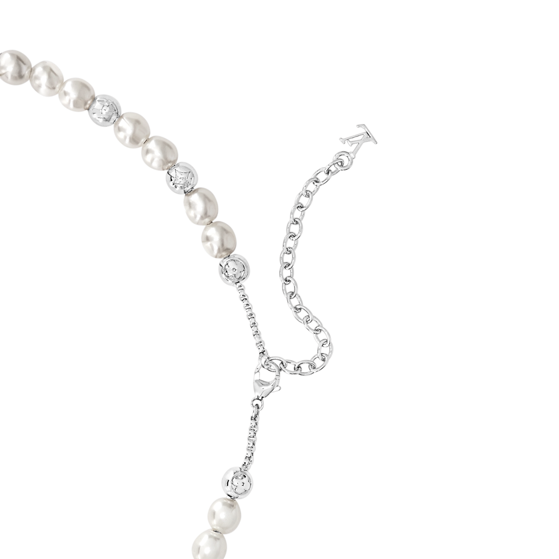 18K Louis Monogram Pearls Necklace