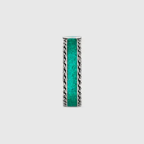 GG Interlocking G Turquoise Enamel Ring