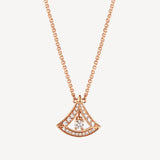 18K BVLGARI Divas' Dream Pav¡§| Diamond Openwork Necklace