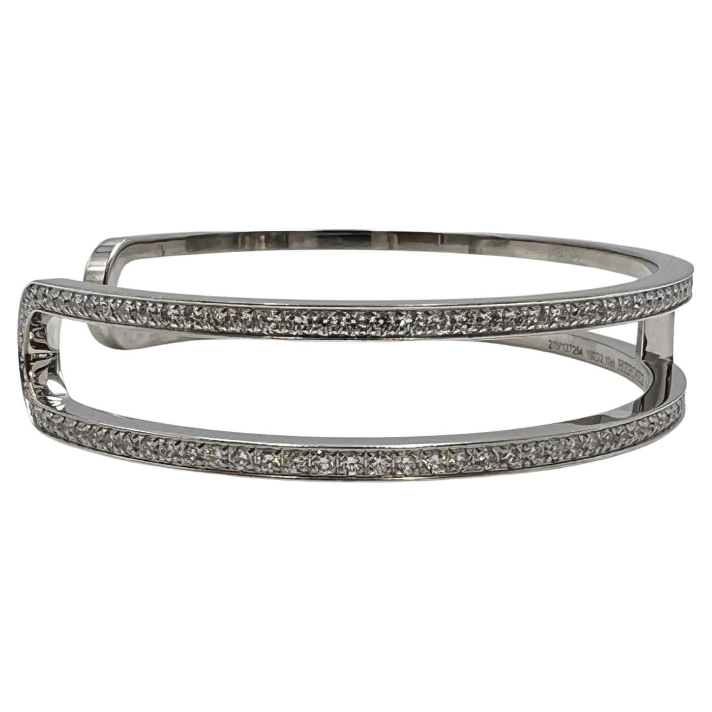 18K Ever Chain D?¡¥ancre Cuff Diamond H Bracelet