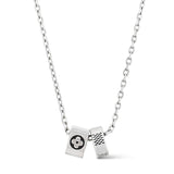 18K Louis Damier Rings Pendant Necklace