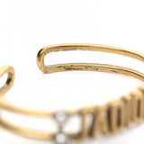 18K CD J'Adior Pearls Open Cuff Bracelet