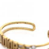 18K CD J'Adior Pearls Open Cuff Bracelet