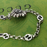 GG Interlocking G Heart Bracelet