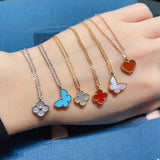 18K Sweet Alhambra Butterfly Necklace
