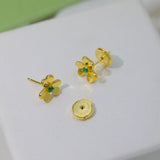 18K Frivole Mini Emerald Earrings
