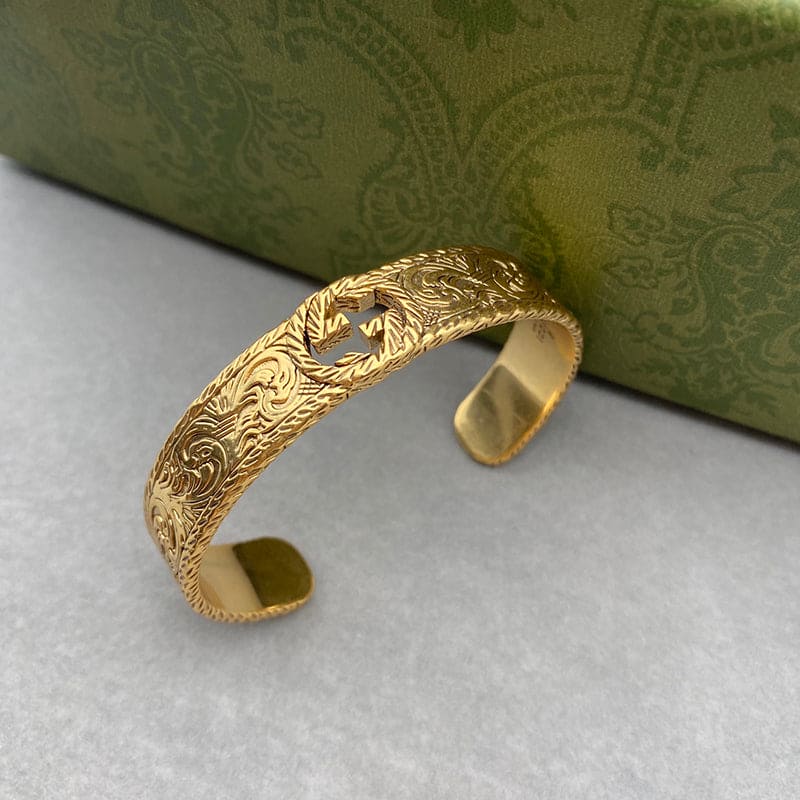 18K GG Open Bangle Bracelet