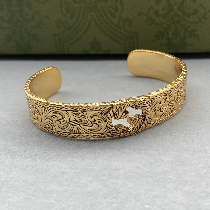 18K GG Open Bangle Bracelet