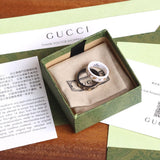 18K GG Icon With Gemstones White Zirconia Ring