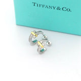 18K T Edge Hoop Earrings
