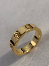 18K Love Wedding 4mm Ring