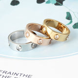 18K Love Wedding Six Diamonds Ring