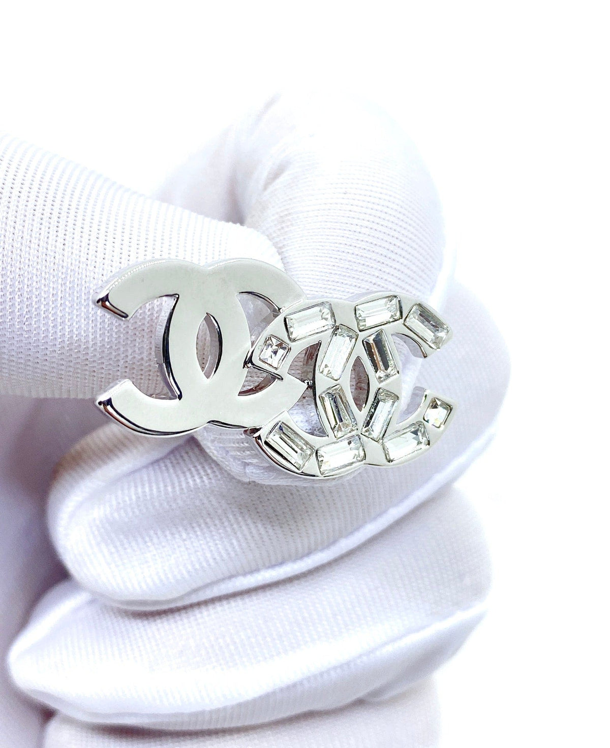 18K CC Crystal Earrings