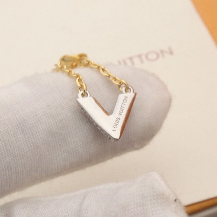 18K Louis Volt Upside Down Earrings