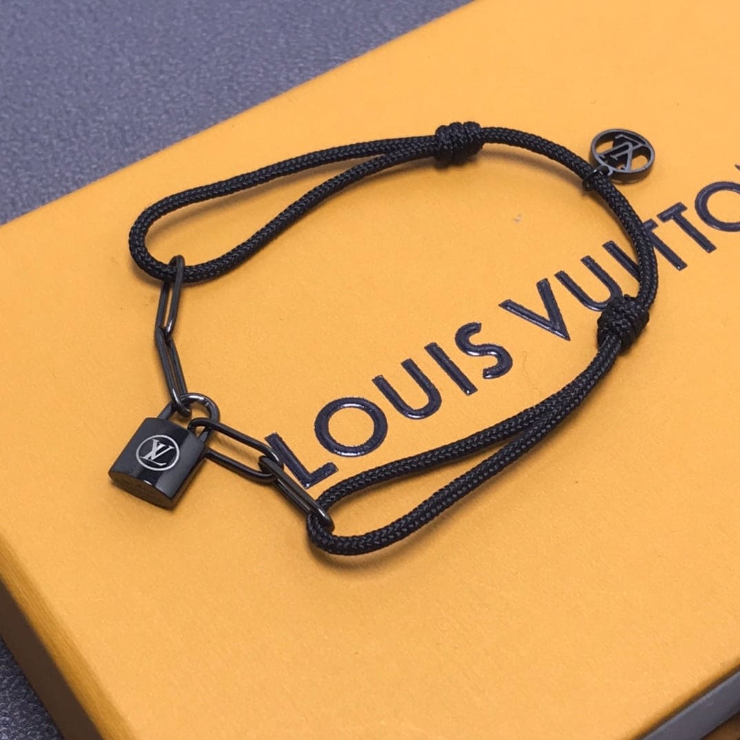 18K Louis Silver Lockit Titanium Bracelet