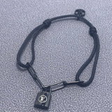 18K Louis Silver Lockit Titanium Bracelet