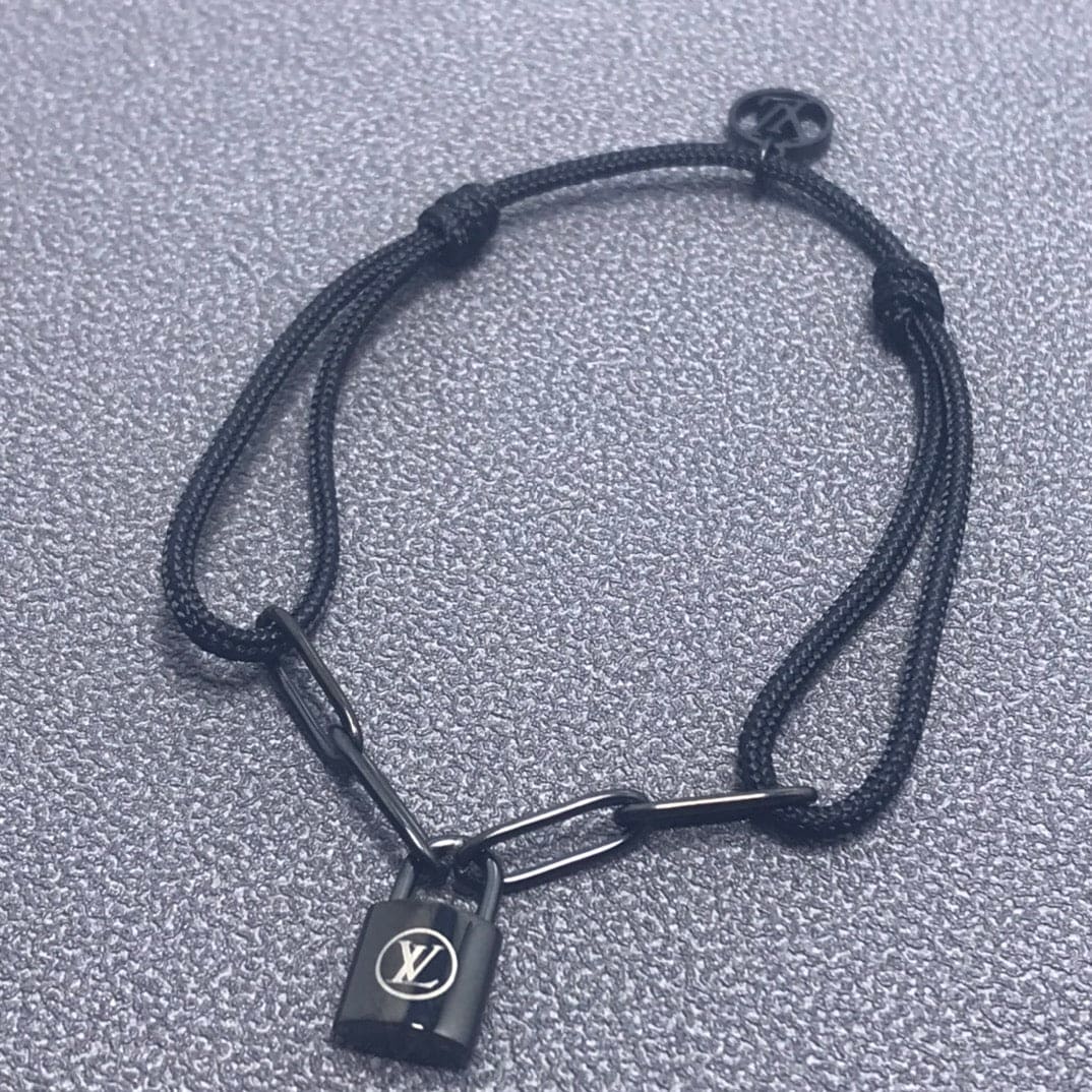 18K Louis Silver Lockit Titanium Bracelet