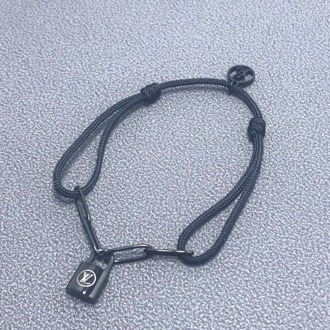 18K Louis Silver Lockit Titanium Bracelet