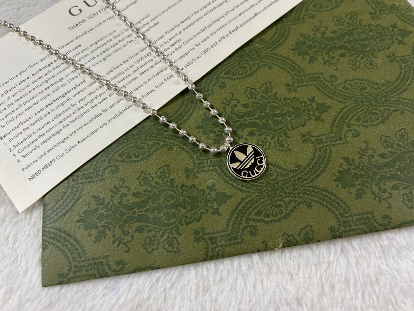 GG x Adidas Pendant Boule Necklace