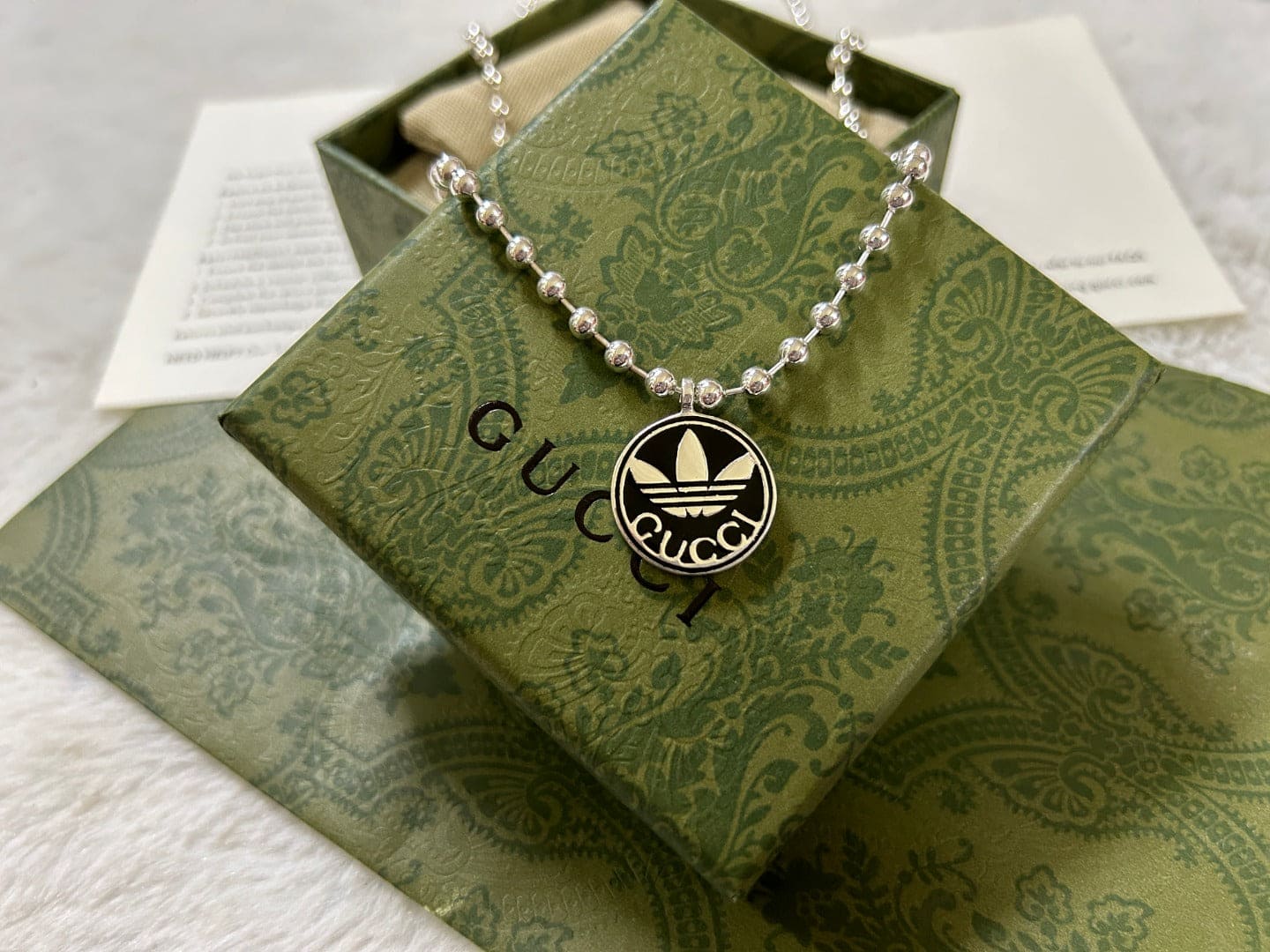 GG x Adidas Pendant Boule Necklace