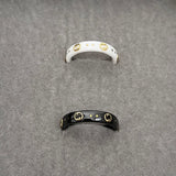 18K GG Icon Black Corundum Ring