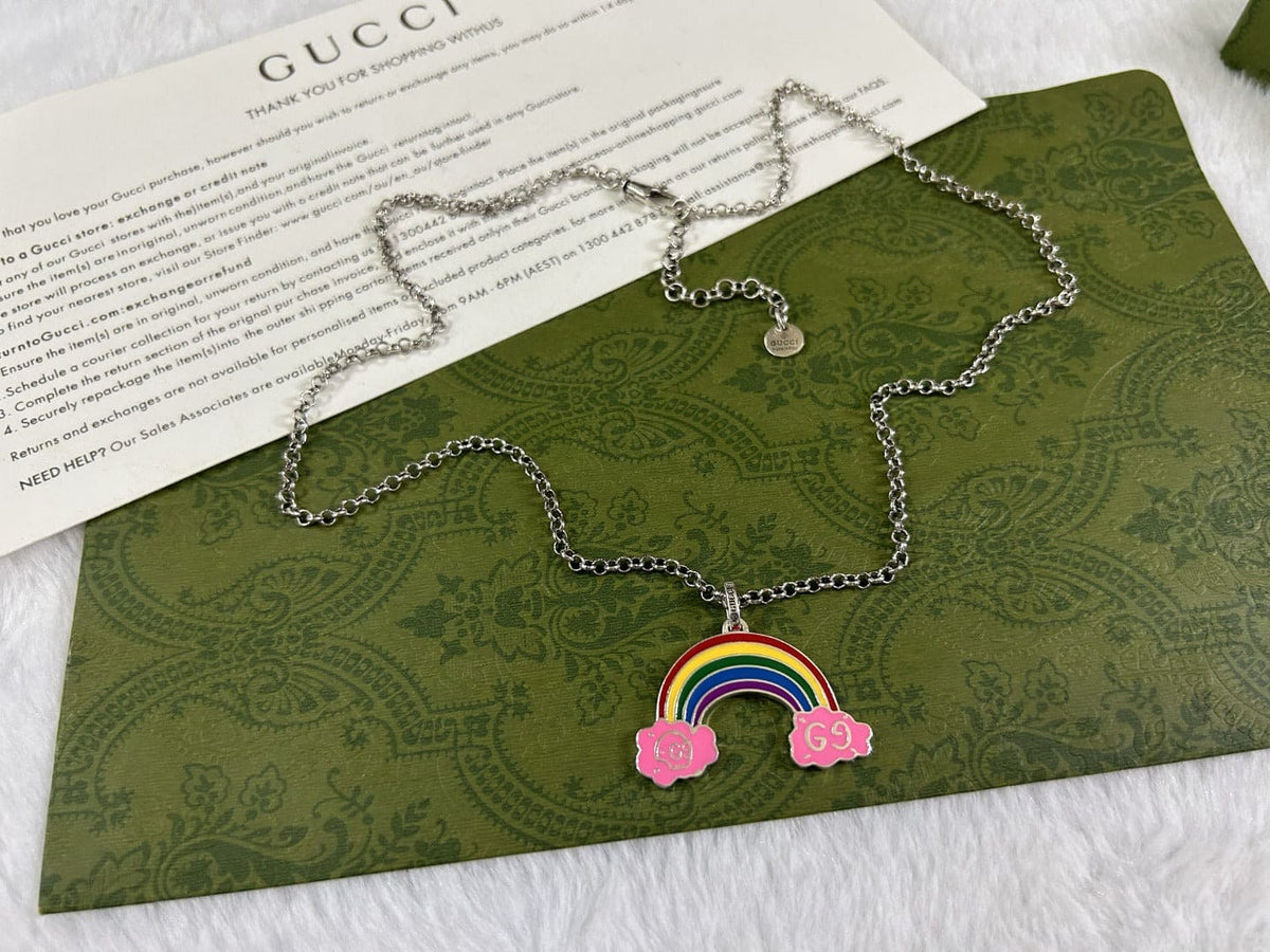 GG Rainbow Pendant Necklace
