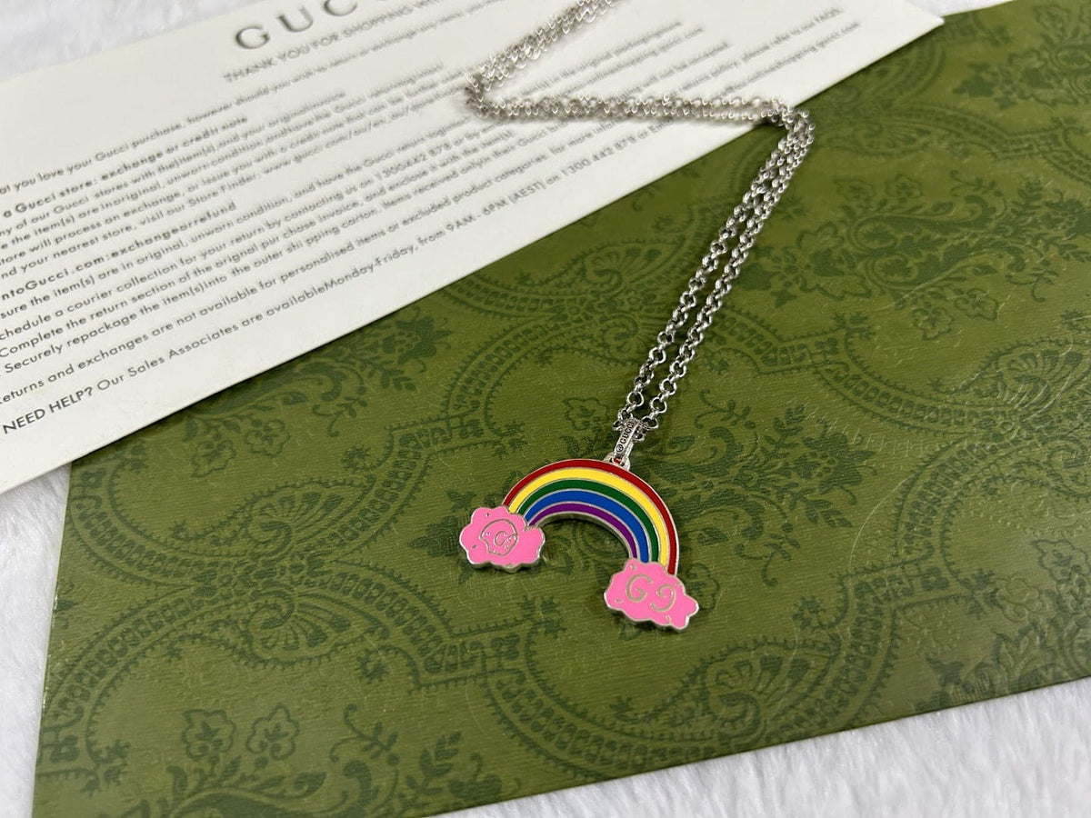 GG Rainbow Pendant Necklace