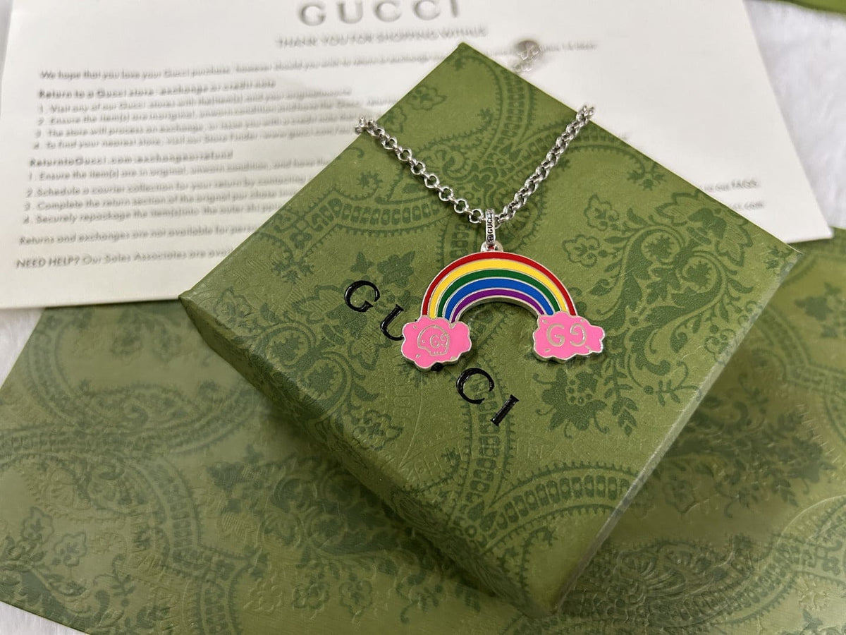 GG Rainbow Pendant Necklace