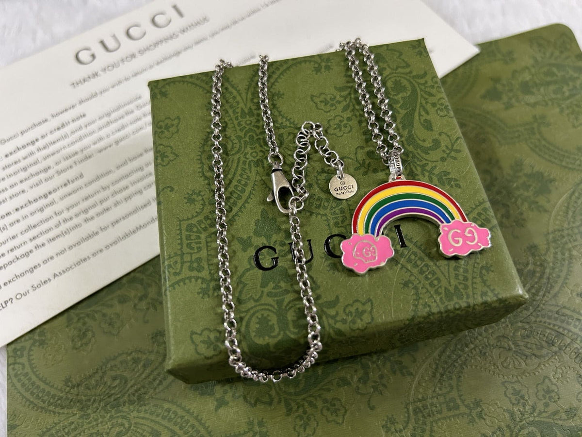 GG Rainbow Pendant Necklace