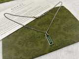 GG Enamel Pendant Necklace