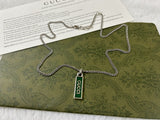 GG Enamel Pendant Necklace
