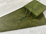 GG Enamel Pendant Necklace