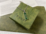 GG Enamel Pendant Necklace